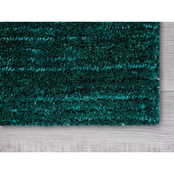 5' x 7' Teal Modern Shimmery Area Rug