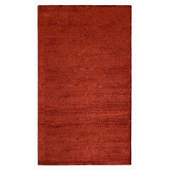 8' x 10' Flame Red Modern Shimmery Area Rug