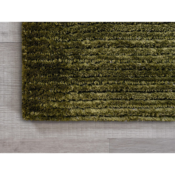 8' x 10' Seaweed Green Modern Shimmery Area Rug