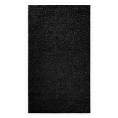 2' x 8' Black and Silver Sparkly Runner Rug