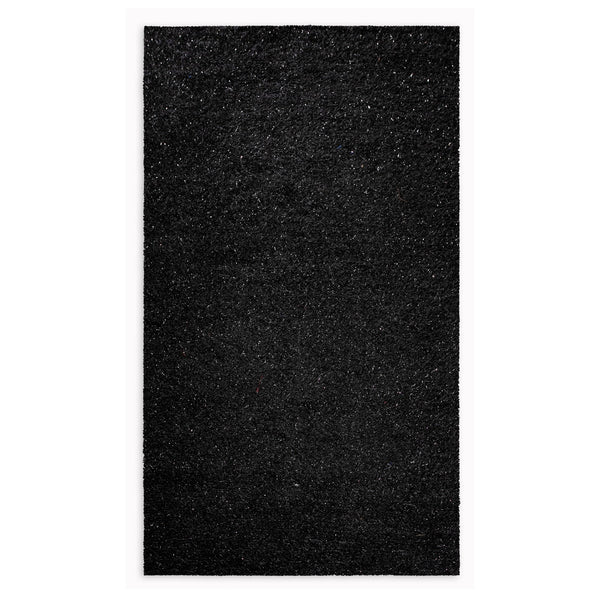 5' x 7' Black and Silver Sparkly Area Rug