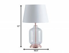 Rose Gold Mod Table or Desk Lamp