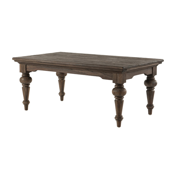 47" Vintage Gray Brown Rectangular Coffee Table