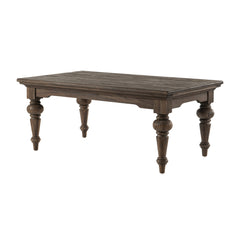 47" Vintage Gray Brown Rectangular Coffee Table