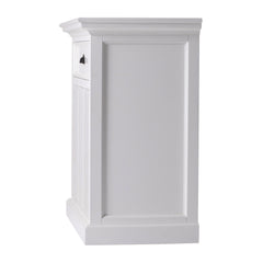 Classic White Large Nightstand With Dividers