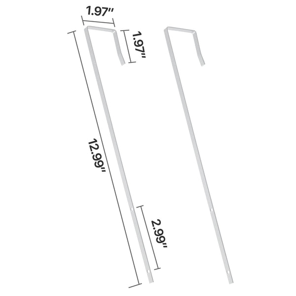 White Framed Door Mount Mirror