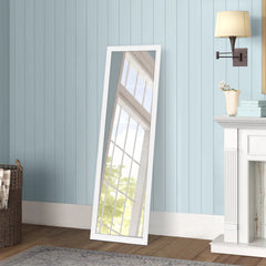 Thick Border White Wall Mirror