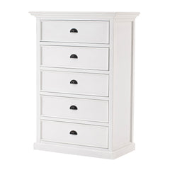 Classic White Five Drawer Dresser