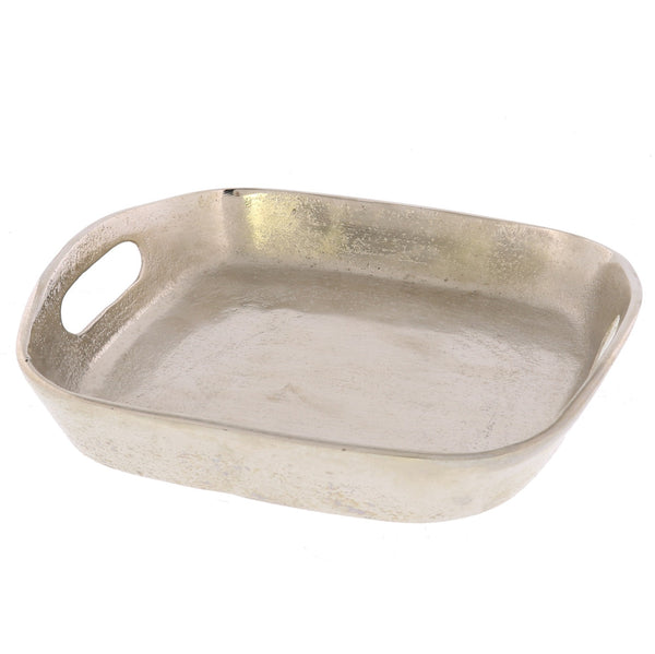 Petite Silver Cast Iron Serving Tray