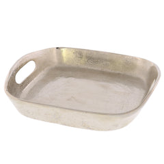 Petite Silver Cast Iron Serving Tray