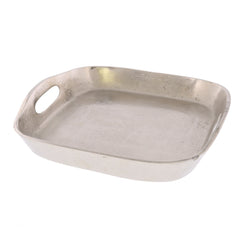 Silver Cast Iron Serving Tray