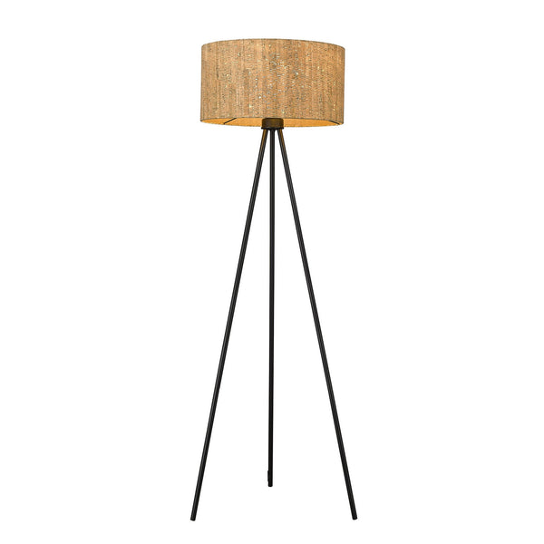 Lisbon 1-Light Matte Black Floor Lamp