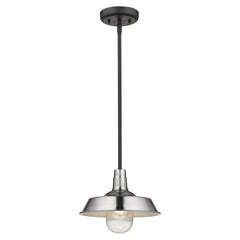 Silver Shallow Plate Adjustable Pendant Light