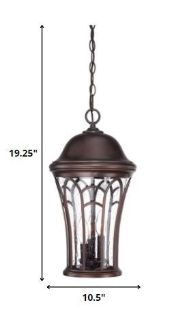 Bronze Tapered Goblet Hanging Light