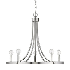 Sawyer 5-Light Satin Nickel Chandelier