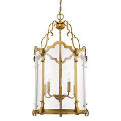 Elizabeth 5-Light Antique Gold Foyer Pendant