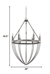 Harlow 6-Light Ash Chandelier