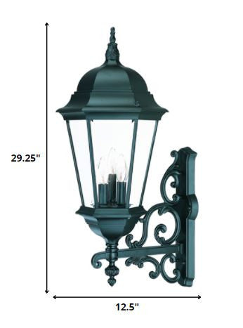 Richmond 3-Light Matte Black Wall Light