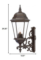 Richmond 3-Light Burled Walnut Wall Light