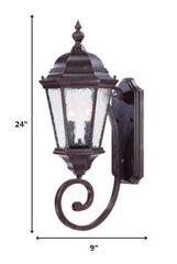 Two Light Brown Carousel Lantern Wall Light