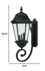 Telfair 3-Light Marbleized Mahogany Wall Light