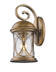 Lincoln 1-Light Antique Brass Wall Light