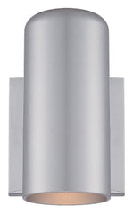 Minimalist Brushed Silver Wall Sconce