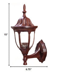Dark Brown Lamp Shape Swing Arm Wall Light