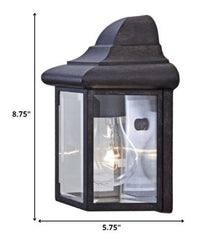 Antique Black Pocket Lantern Wall Light
