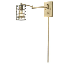 Industrial Gold Metal Wall Sconce
