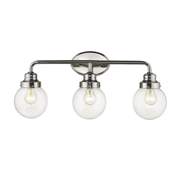 Portsmith 3-Light Polished Nickel Vanity