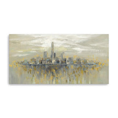 40" Artistic Manhattan city Skyline Canvas Wall Art