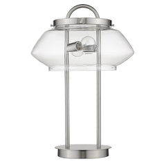 Garner 2-Light Satin Nickel Table Lamp