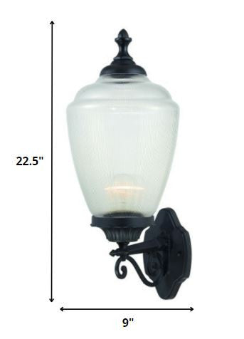 Matte Black Acrylic Globe Wall Sconce