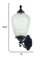 Matte Black Acrylic Globe Wall Sconce