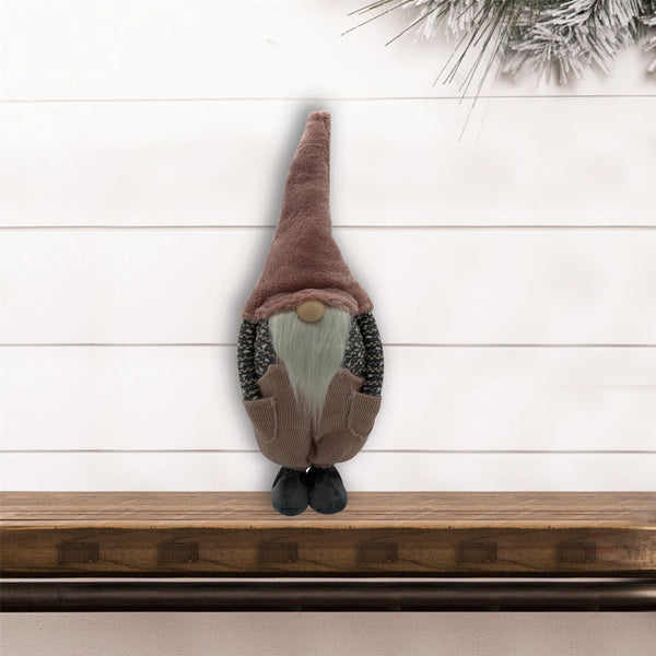 Pale Pink Hands in Pockets Standing Gnome