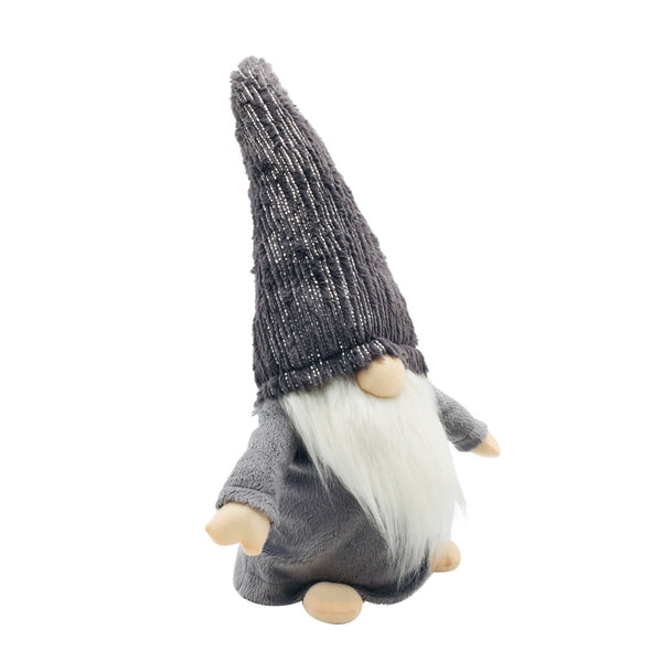 Sparkly Grey Fabric Gnome