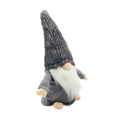 Sparkly Grey Fabric Gnome