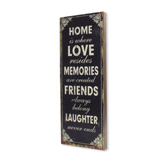 Vintage Home is Where Love Resides Wall Art