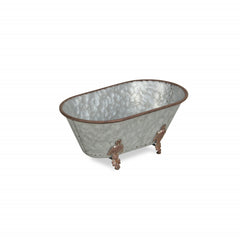 Jumbo Hammered Metal Bathtub Sculpture