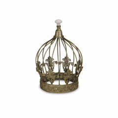 Vintage Look Silver Crown Sculpture