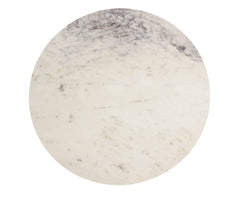 Round Mable and Iron Geometric Coffee Table