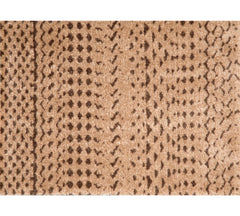 2' x 3' Brown and Tan Abstract Tracks Washable Floor Mat