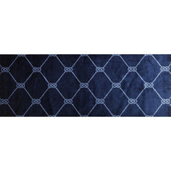2' x 6' Navy Nautical Knots Washable Runner Rug