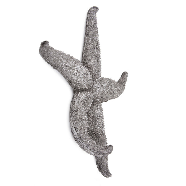 15' Silver Pewter Textured Starfish Wall Art