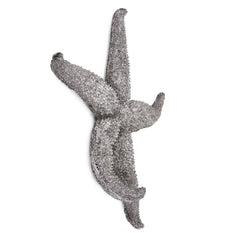 15' Silver Pewter Textured Starfish Wall Art