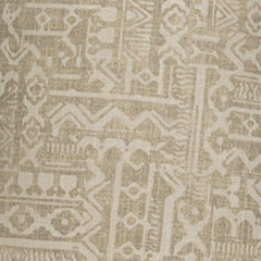 Rustic Tribal Tan Geometric Table Lamp