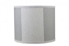 Rustic Gray and Taupe Wide Stripe Table Lamp