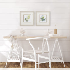 Set of Two Tropical Palms Watercolor Wall Art