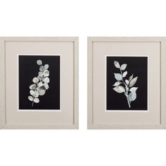 Set of Two Light Colored Branches Watercolor Wall Art